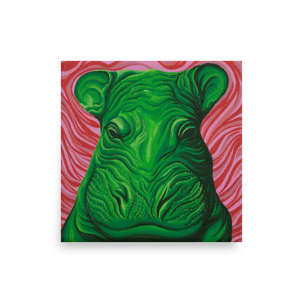 Hippopotamus Print