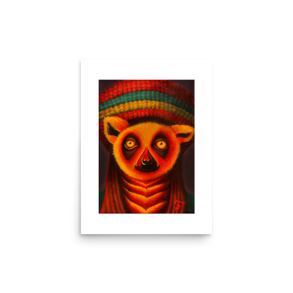 Reggae Lemur Print